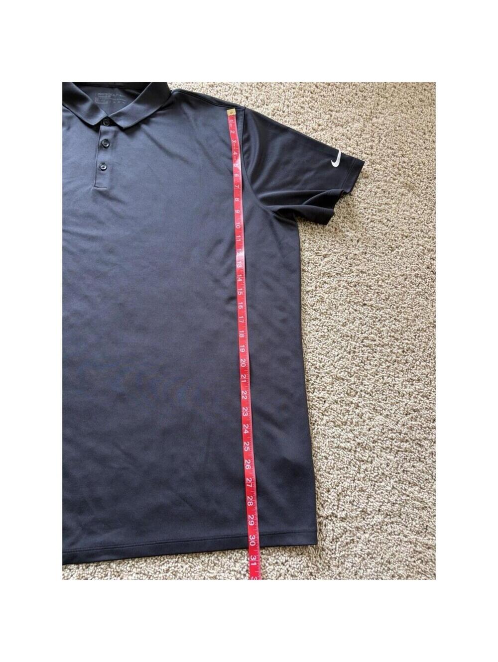 Men’s Nike Golf Short Sleeve Black Shirt 3XL Polo Standard Fit Dri-Fit EUC - Picture 3 of 8
